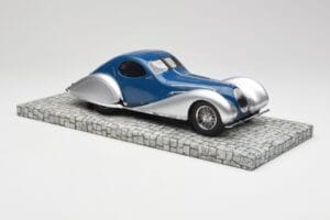Talbot-Lago T150 C-SS Coupe Sinine Hõbedane Minichamps 1:18 107117122 Vaik - pilt 4/6