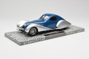 Talbot-Lago T150 C-SS Coupe Sinine Hõbedane Minichamps 1:18 107117122 Vaik