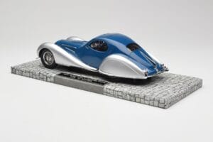 Talbot-Lago T150 C-SS Coupe Sinine Hõbedane Minichamps 1:18 107117122 Vaik - pilt 5/6