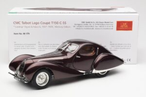Talbot-Lago T150 C-SS Figoni & Falaschi Teardrop Tume Bordeaux Metallik CMC 1:18 M-179 Metall - pilt 2/6