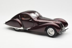 Talbot-Lago T150 C-SS Figoni & Falaschi Teardrop Tume Bordeaux Metallik CMC 1:18 M-179 Metall - pilt 6/6