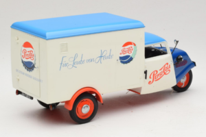 Tempo Dreirad Kastenwagen Pepsi Minichamps 1:18 150099024 Metall - pilt 3/8