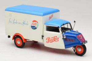 Tempo Dreirad Kastenwagen Pepsi Minichamps 1:18 150099024 Metall - pilt 6/8