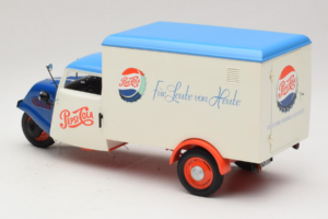 Tempo Dreirad Kastenwagen Pepsi Minichamps 1:18 150099024 Metall - pilt 7/8