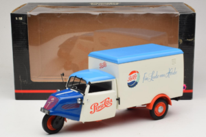 Tempo Dreirad Kastenwagen Pepsi Minichamps 1:18 150099024 Metall - pilt 8/8
