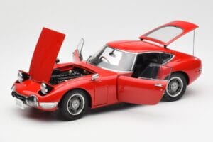 Toyota 2000 GT Punane AUTOart 1:18 78741 Metall - pilt 2/8