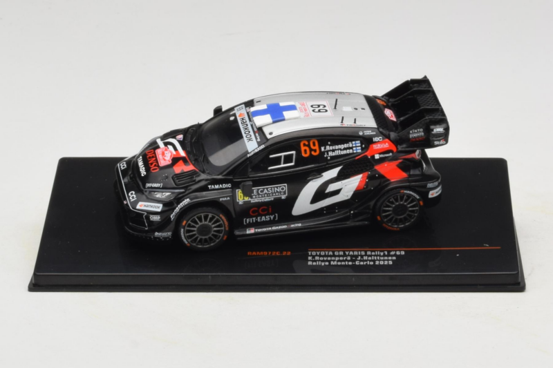 Toyota GR Yaris Rally1 #69 K. Rovanpera / J. Halttunen Rally Monte Carlo 2025 IXO 1:43 RAM972C Metall