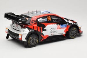 Toyota GR Yaris Rally1 #69 Toyota Gazoo Racing WRT K. Rovanpera / J. Halttunen Rally Finland 2024 IXO 1:18 18RMC218 Metall - pilt 2/6