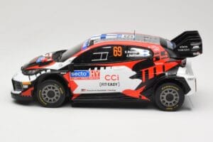 Toyota GR Yaris Rally1 #69 Toyota Gazoo Racing WRT K. Rovanpera / J. Halttunen Rally Finland 2024 IXO 1:18 18RMC218 Metall - pilt 3/6
