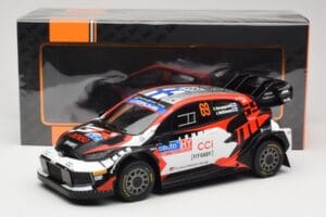 Toyota GR Yaris Rally1 #69 Toyota Gazoo Racing WRT K. Rovanpera / J. Halttunen Rally Finland 2024 IXO 1:18 18RMC218 Metall - pilt 6/6
