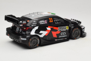 Toyota GR Yaris WRC #33 E. Evans / S. Martin Rally Monte Carlo 2025 IXO 1:18 18RMC229B Metall - pilt 2/6