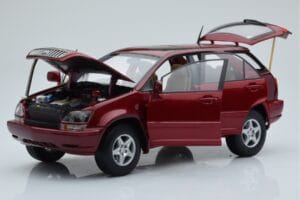 Toyota Harrier Punane Metallic AUTOart 1:18 70035 Metall - pilt 2/8