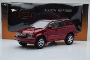 Toyota Harrier Punane Metallic AUTOart 1:18 70035 Metall - pilt 8/8