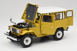 Toyota Land Cruiser FJ40 Sinepi Kollane Kyosho 1:18 08971Y Metall - pilt 2/8