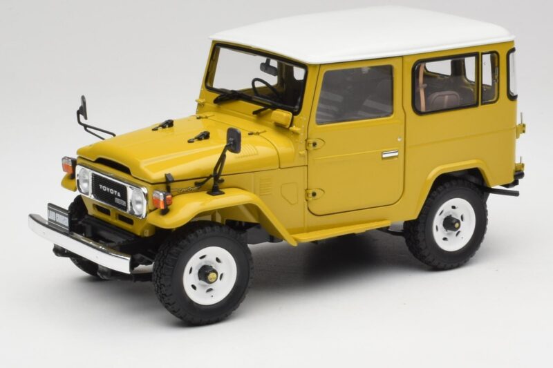 Toyota Land Cruiser FJ40 Sinepi Kollane Kyosho 1:18 08971Y Metall