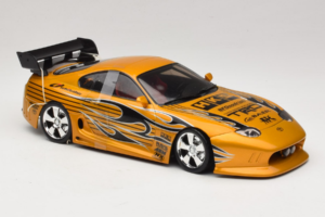 Toyota Supra A80 Kuldne Tunerz Edition Hot Wheels 1:18 B6091 Metall - pilt 5/7