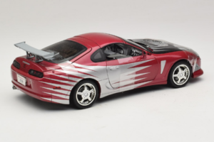 Toyota Supra A80 Fast & Furious Lilla Hõbedane ERTL 1:18 33708 Metall - pilt 2/6