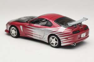 Toyota Supra A80 Fast & Furious Lilla Hõbedane ERTL 1:18 33708 Metall - pilt 5/6