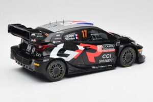 Toyota GR Yaris Rally1 #17 S. Ogier / V. Landais Rally Monte Carlo 2024 IXO 1:18 18RMC196 Metall - pilt 2/6