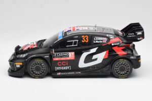 Toyota Yaris Rally1 WRC #33 E. Evans / S. Martin Rally Monte Carlo Night Version 2024 IXO 1:18 18RMC197 Metall - pilt 3/6
