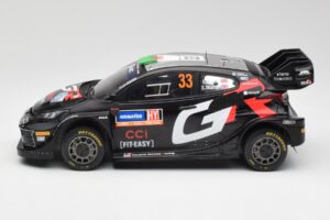 Toyota Yaris Rally1 WRC #33 E. Evans / S. Martin Rally Sweden 2024 IXO 1:18 18RMC200 Metall - pilt 3/6
