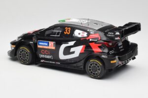 Toyota Yaris Rally1 WRC #33 E. Evans / S. Martin Rally Sweden 2024 IXO 1:18 18RMC200 Metall - pilt 5/6