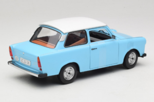 Trabant 601 Deluxe Sinine Valge Sun Star 1:18 4286 Metall - pilt 2/6
