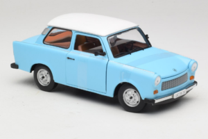 Trabant 601 Deluxe Sinine Valge Sun Star 1:18 4286 Metall - pilt 4/6