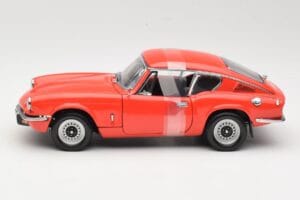 Triumph GT6 Mk3 Punane Sun Star 1:18 1056 Metall - pilt 3/6