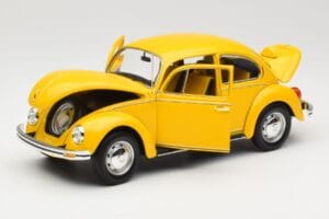 Volkswagen Beetle 1200 Kollane Minichamps 1:18 150057106 Metall - pilt 2/8