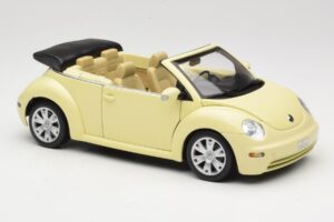 Volkswagen Beetle Kabriolett Kollane Gate 1:18 VW24108 Metall - pilt 6/8