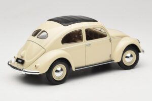 Volkswagen Beetle Type 1 Classic Valge Welly 1:18 18040W Metall - pilt 3/8