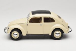 Volkswagen Beetle Type 1 Classic Valge Welly 1:18 18040W Metall - pilt 4/8