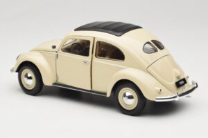 Volkswagen Beetle Type 1 Classic Valge Welly 1:18 18040W Metall - pilt 7/8