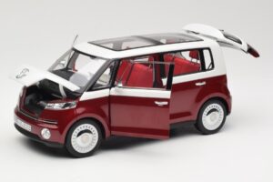 Volkswagen Bulli Minibus Concept Punane & Valge Norev 1:18 7E9099203BL9 Metall - pilt 2/8