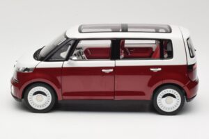 Volkswagen Bulli Minibus Concept Punane & Valge Norev 1:18 7E9099203BL9 Metall - pilt 4/8
