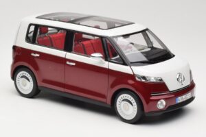 Volkswagen Bulli Minibus Concept Punane & Valge Norev 1:18 7E9099203BL9 Metall - pilt 6/8