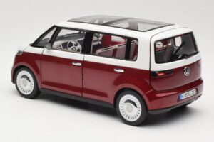 Volkswagen Bulli Minibus Concept Punane & Valge Norev 1:18 7E9099203BL9 Metall - pilt 7/8