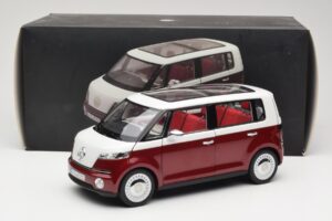 Volkswagen Bulli Minibus Concept Punane & Valge Norev 1:18 7E9099203BL9 Metall - pilt 8/8