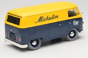 Volkswagen T1 Combi Michelin Must & Kollane Solido 1:18 9406 Metall - pilt 3/8