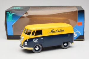 Volkswagen T1 Combi Michelin Must & Kollane Solido 1:18 9406 Metall - pilt 8/8