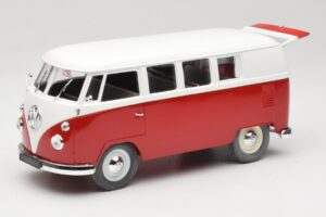 Volkswagen Combi T1 Punane & Valge Solido 1:18 8031 Metall - pilt 2/8