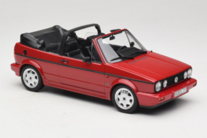 Volkswagen Golf Mk1 Kabriolett Punane Norev 1:18 188626 Metall - pilt 4/6