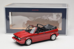 Volkswagen Golf Mk1 Kabriolett Punane Norev 1:18 188626 Metall - pilt 6/6