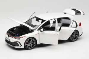 Volkswagen Golf GTI Mk8 White Metallic Norev 1:18 188593 Metall - pilt 2/8