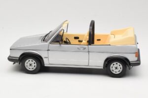 Volkswagen Golf Mk1 Kabriolett Hõbedane Sun Star 1:18 VW004 Metall - pilt 4/8