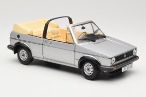 Volkswagen Golf Mk1 Kabriolett Hõbedane Sun Star 1:18 VW004 Metall - pilt 6/8