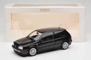 Volkswagen Golf Mk3 GTI Black Metallic Norev 1:18 188415 Metall - pilt 8/8