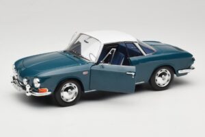 Volkswagen Karmann Ghia Type 34 1500 Sea Blue Norev 1:18 188646 Metall - pilt 2/8