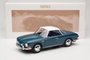 Volkswagen Karmann Ghia Type 34 1500 Sea Blue Norev 1:18 188646 Metall - pilt 8/8